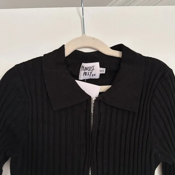 Princess Polly Ribbed Zip-Up - Picture 4 of 6